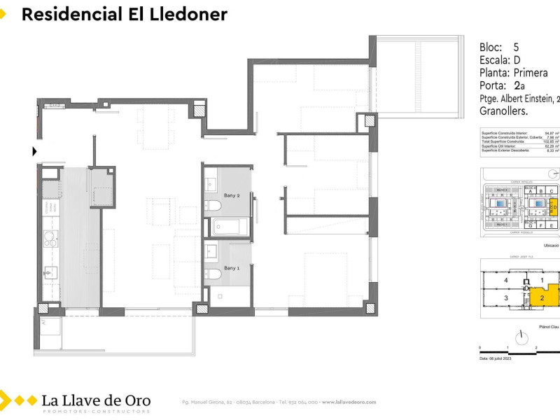 Venta de piso en Pasaje Albert Einstein, 4, Granollers
 plan 1