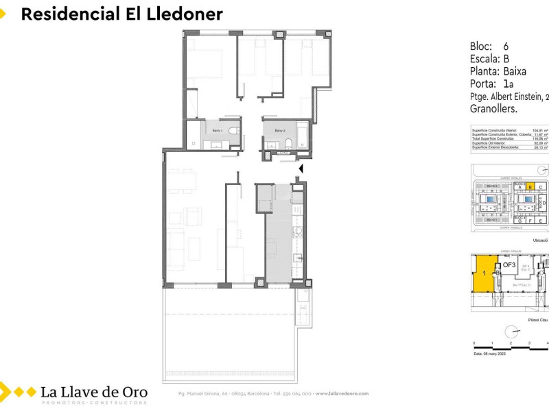 Sale of apartment in Pasaje Albert Einstein, 4, Granollers
 plan 1