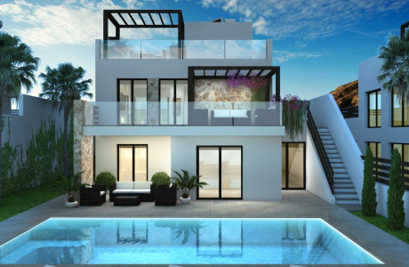 Promoción Villas primera línea del campo de golf Ciudad Quesada obra nueva en Ciudad Quesada thumbnail 1