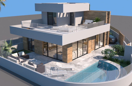 Promoción Villas primera línea del campo de golf Ciudad Quesada obra nueva en Ciudad Quesada thumbnail 2