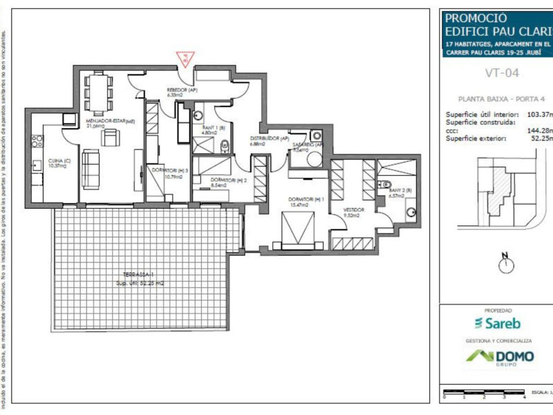 Sale of apartment in Calle Carrer Pau Clarís, 19, Ruby
photo 5