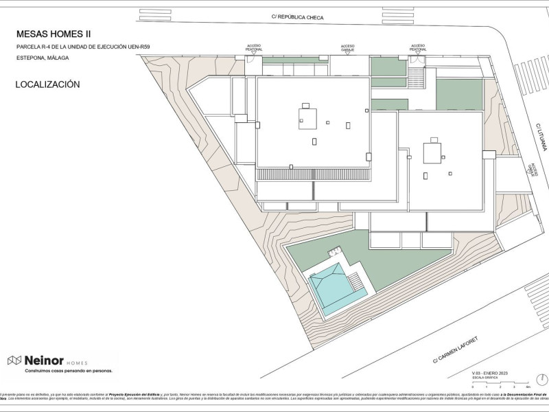 Nowa nieruchomość Mesas Homes II w Estepona plan 1