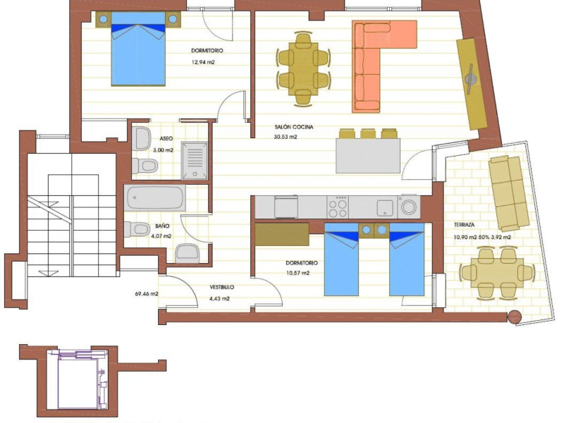 Piso en venta en Urbanización Lavaderos s/n, Cistérniga
 photo 4