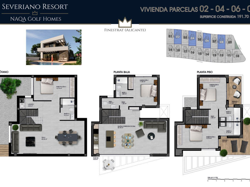 Obra nueva Severiano Resort en Finestrat (Revista) plan 4