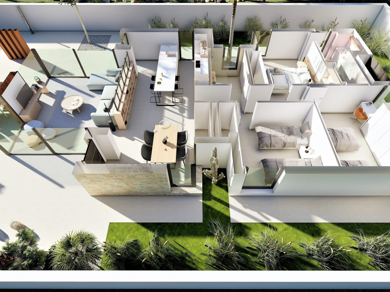 Obra nueva Villa Enya en San Fulgencio (Revista) plan 2