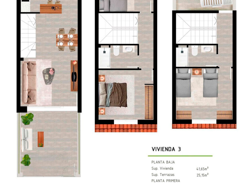 Obra nueva Residencial Almirante en San Pedro del Pinatar (Revista) plan 4