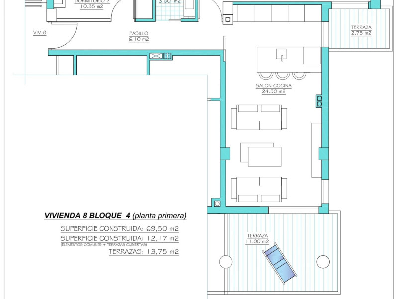 Obra nueva Levansur Home V en Torre-Pacheco (Revista) plan 4