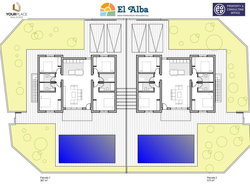 Obra nueva Villas Aurora El Alba en Torre-Pacheco (Revista) plan 1