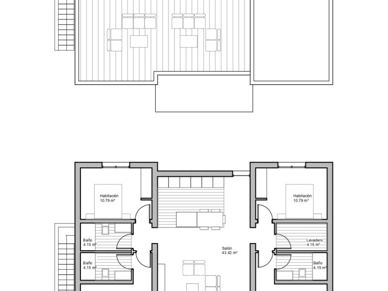Obra nueva Villas Aurora El Alba en Torre-Pacheco (Revista) plan 2