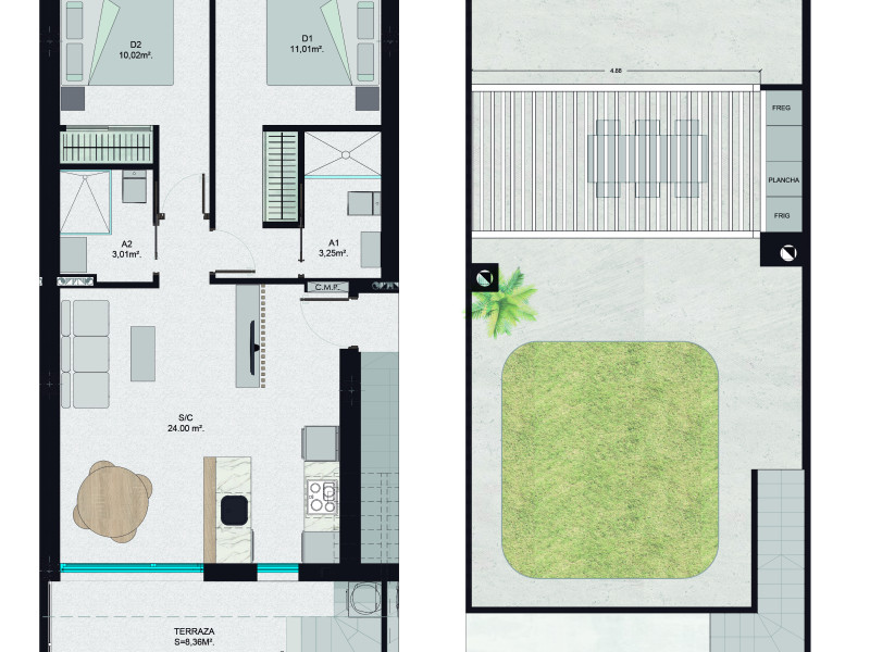 Obra nueva Residencial Lisboa en San Pedro del Pinatar (Revista) plan 3