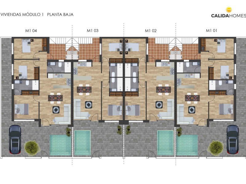 Sale of townhouse in , Torre-Pacheco plan 6