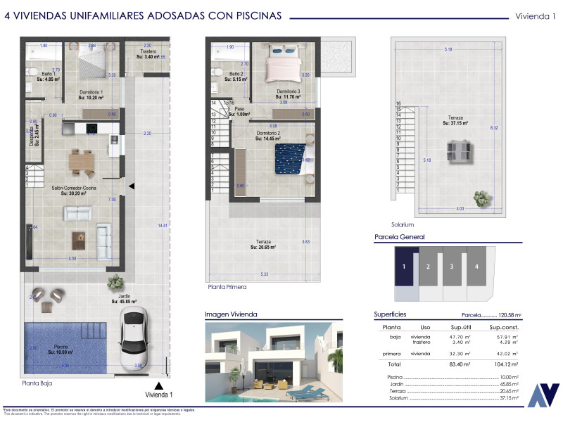 Venta de duplex en Almirante Mendizabal y Cortázar 30, San Pedro del Pinatar plan 2