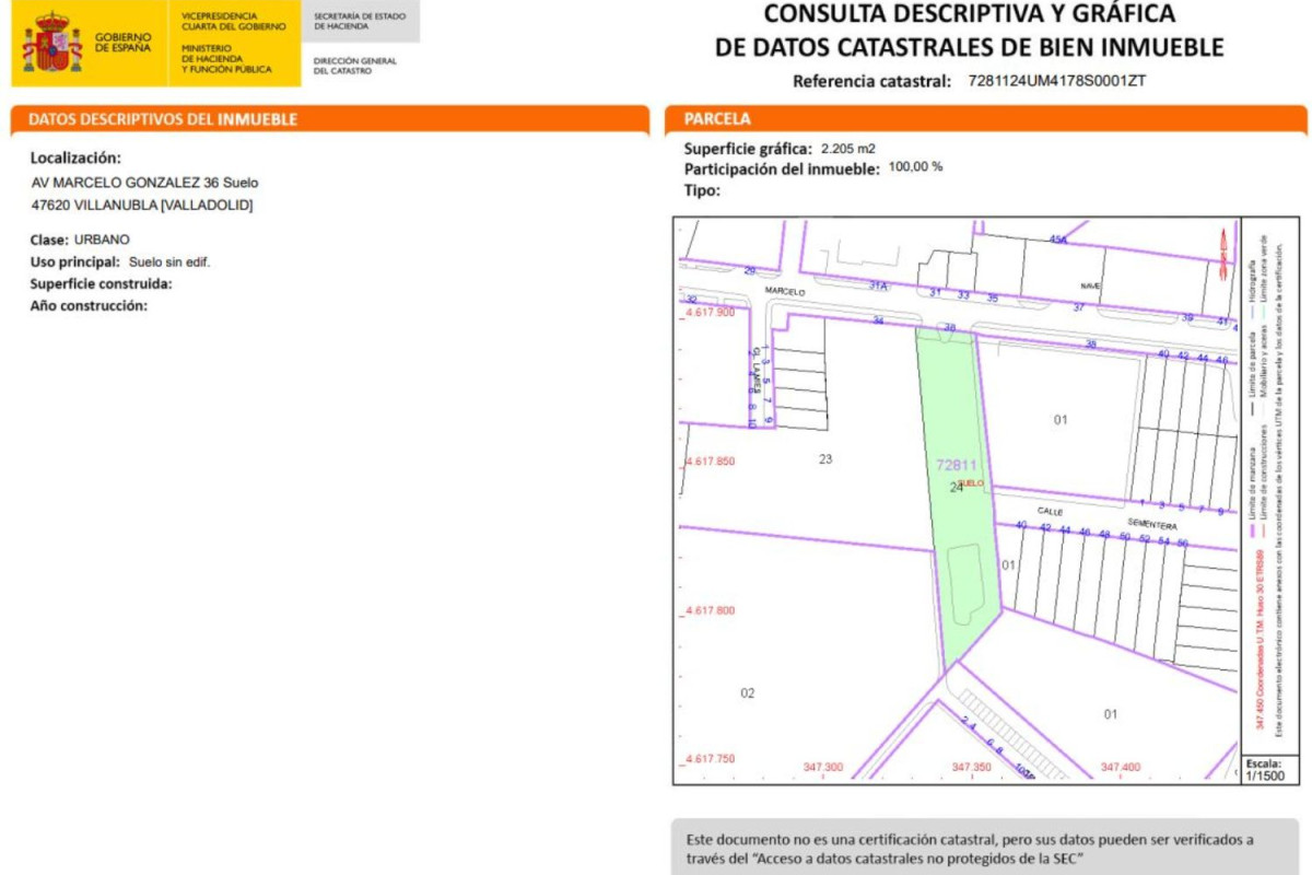 Terreno en venta en Villanubla, Valladolid photo 1