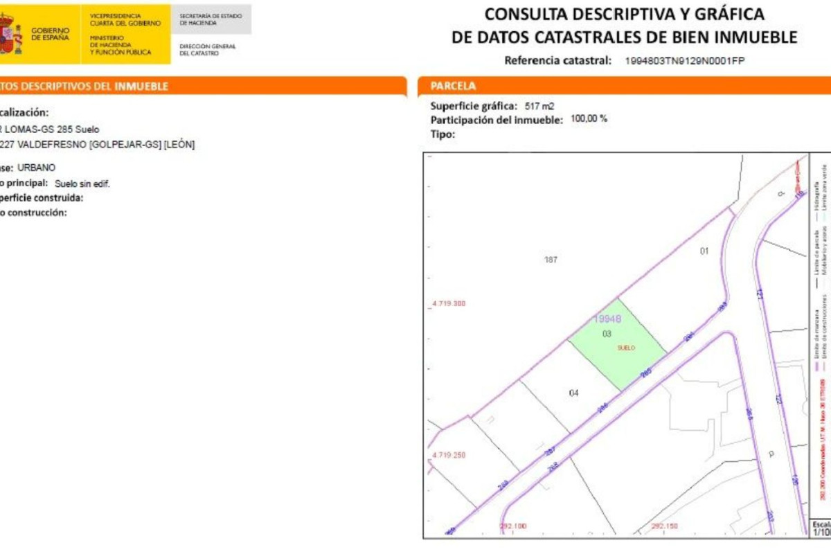 Terreno en venta en Valdefresno, León photo 1