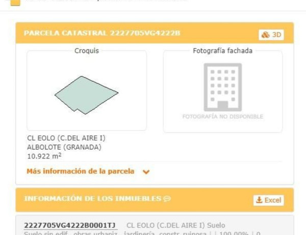 Terreno en venta en calle Mar Cantabrico thumbnail 2