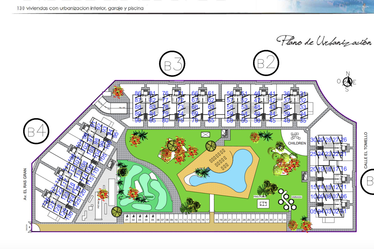 Obra nueva Oasis Beach XV en Guardamar del Segura (Revista) plan 1