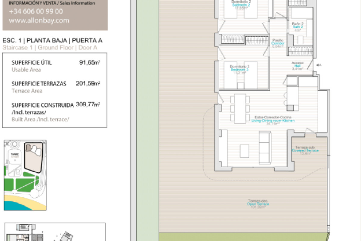 New construction Allon Bay Village AURA in La Villajoyosa / Vila Joiosa plan 1