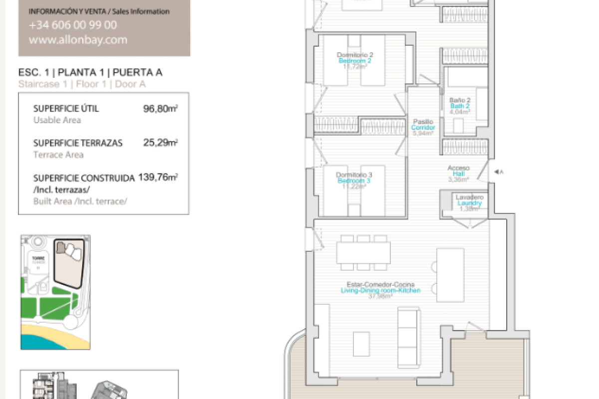 New construction Allon Bay Village AURA in La Villajoyosa / Vila Joiosa plan 3