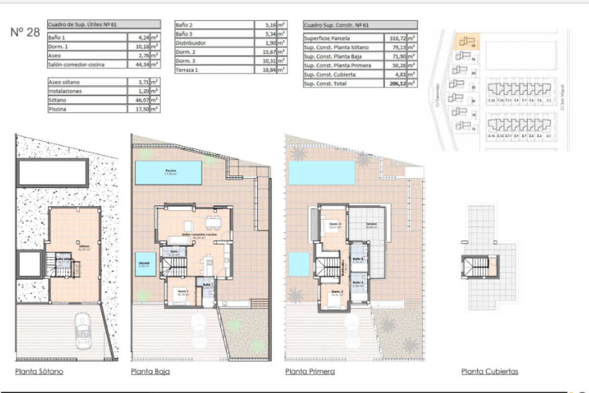 Obra nueva Alameda Golf en Algorfa (Revista) plan 2