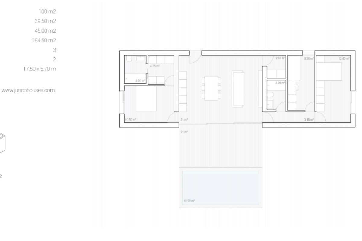 Nowa nieruchomość Junco Houses w Alfaz del Pi plan 2