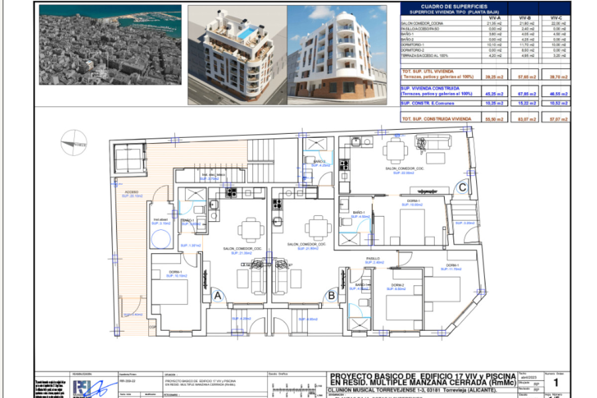 Obra nueva Intercosta Sun and Sea en Torrevieja (Revista) plan 1