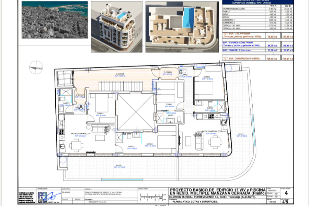 Obra nueva Intercosta Sun and Sea en Torrevieja (Revista) plan 3