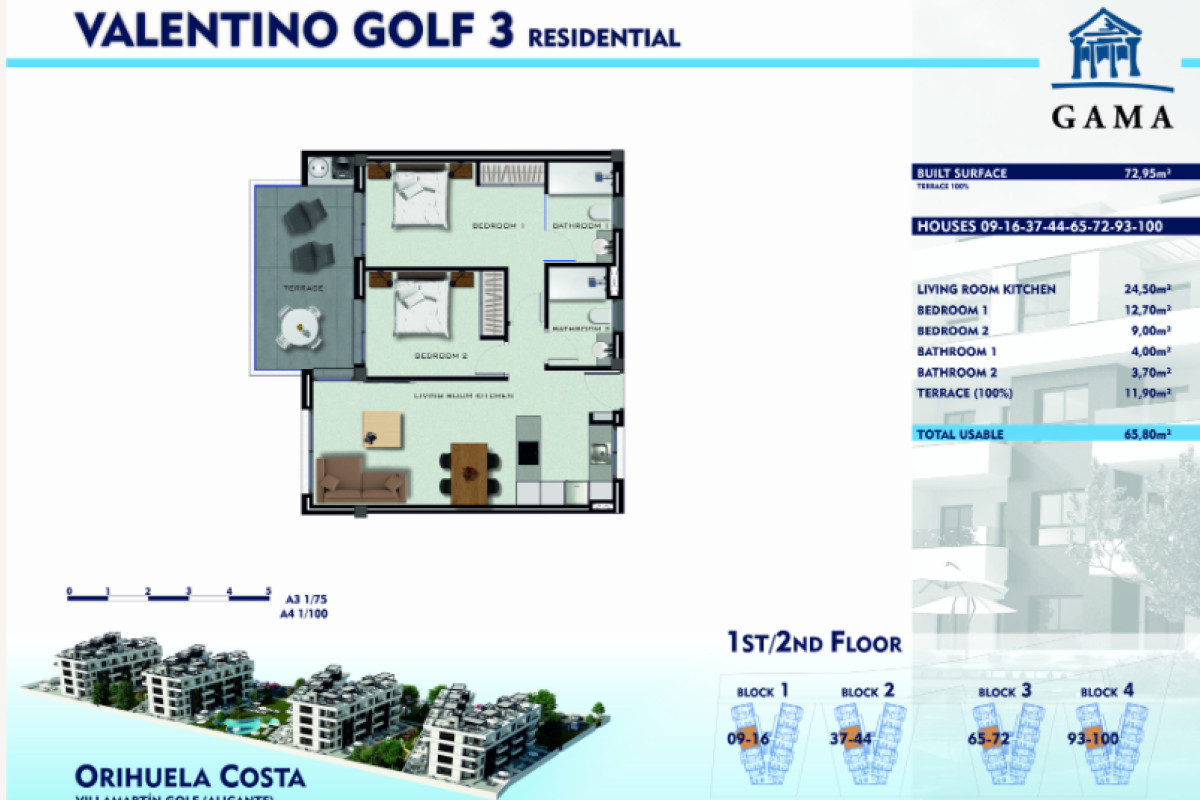 Nowa nieruchomość Valentino Golf III w Orihuela plan 4