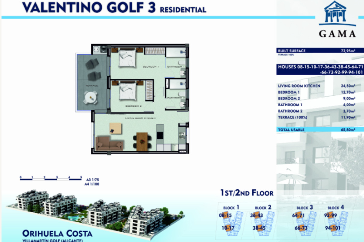 Nowa nieruchomość Valentino Golf III w Orihuela plan 5