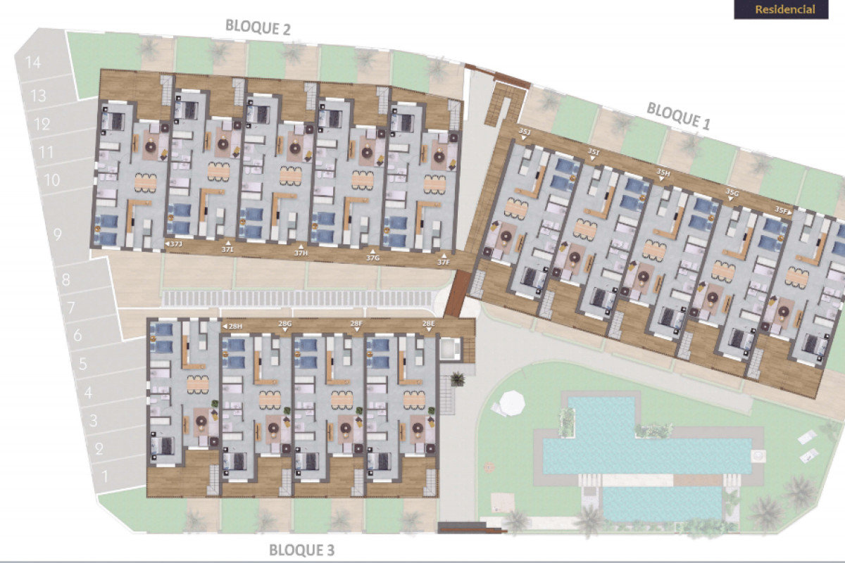 Obra nueva Nuad Thai en Pilar de la Horadada (Revista) plan 3