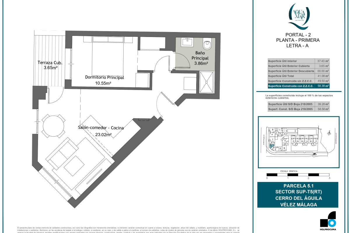 Obra nueva Aquamar en Torre del Mar (Revista) plan 2