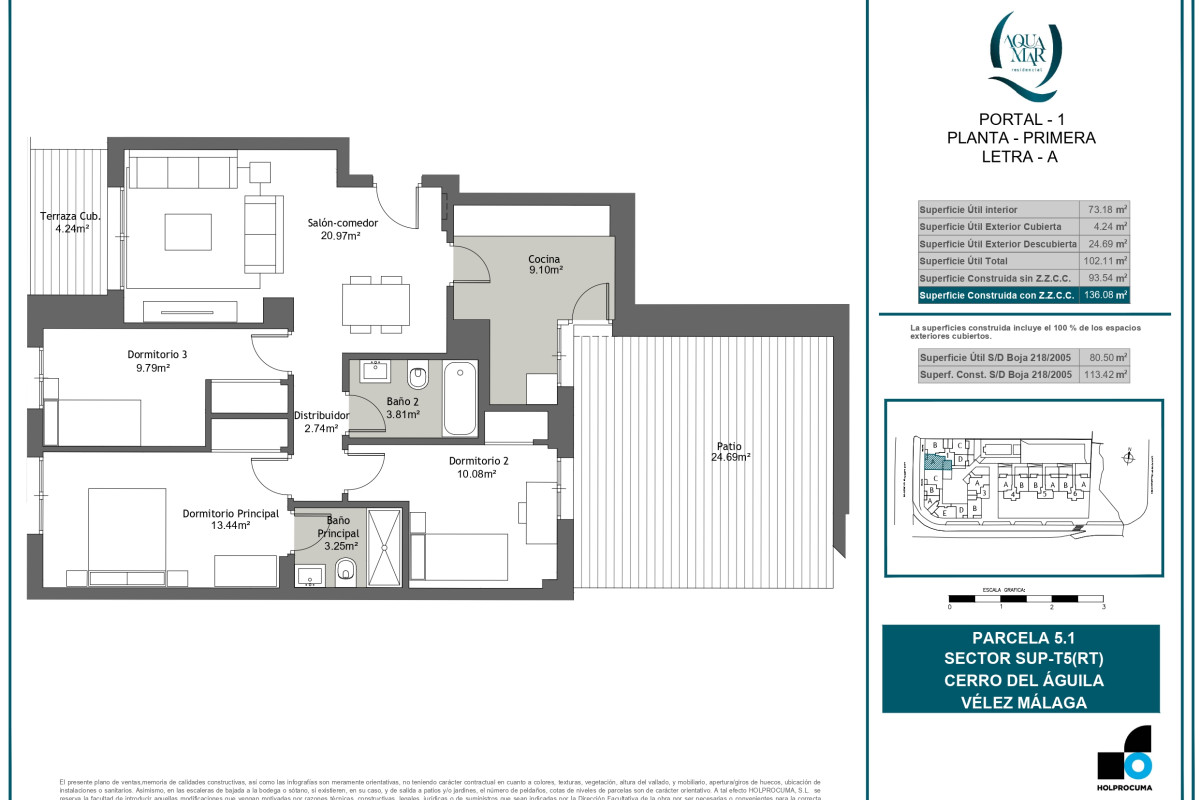 Obra nueva Aquamar en Torre del Mar (Revista) plan 3