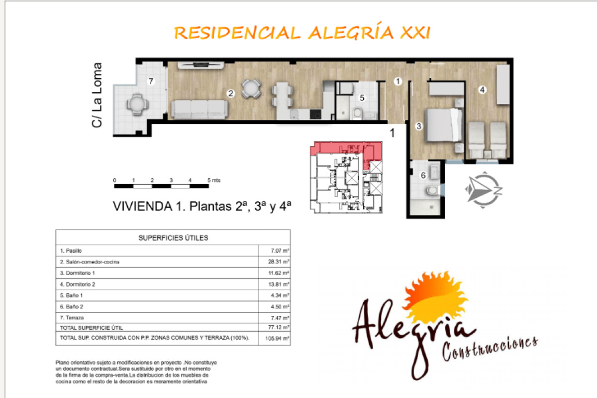 Venta de ático en La Loma 55, Torrevieja plan 2