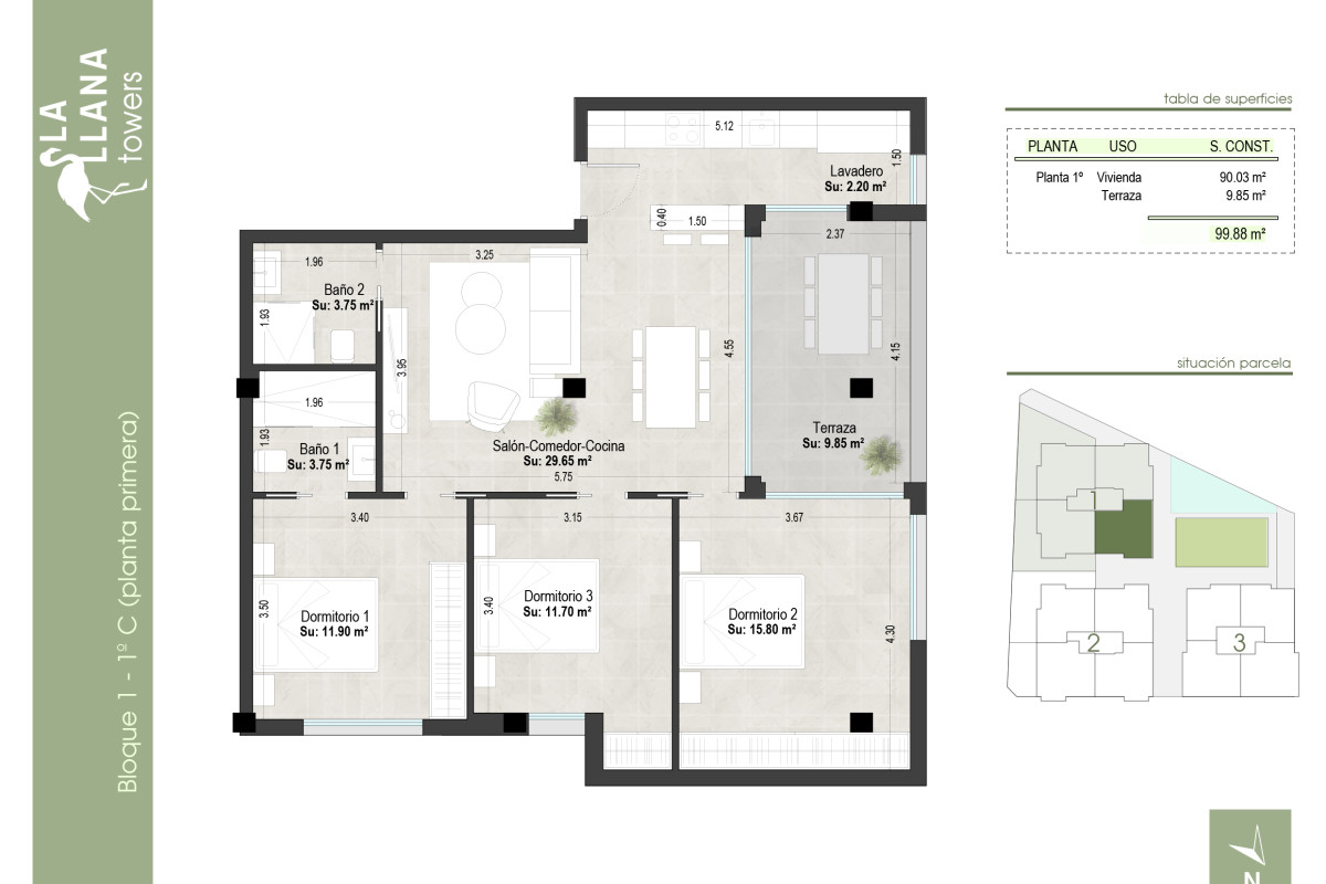 Продажа квартиры на Maestro Falla 15, Сан-Педро-дель-Пината́р
 plan 2