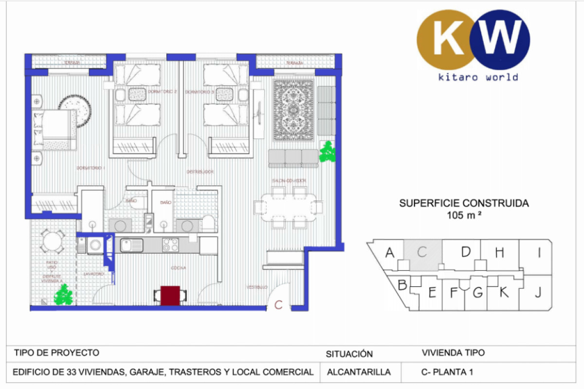 Продажа квартиры на Avda. Murcia 90, Алканарилья
 plan 2