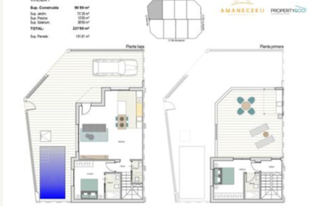 Venta de duplex en Arco Iris esq Del Amanecer sn, Torre-Pacheco plan 1