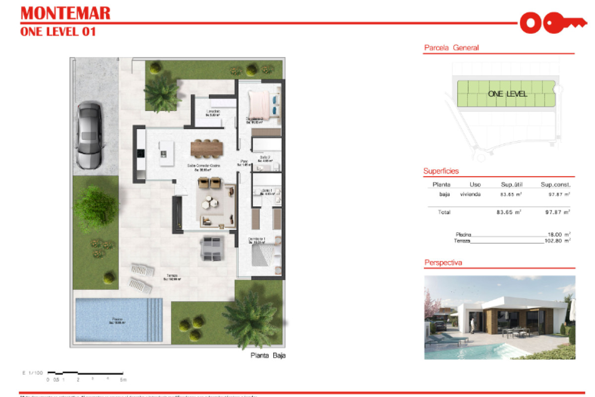 Obra nueva Montemar One Level en Murcia (Revista) plan 1