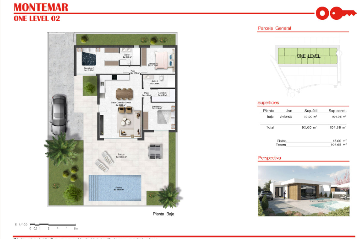 Obra nueva Montemar One Level en Murcia (Revista) plan 2