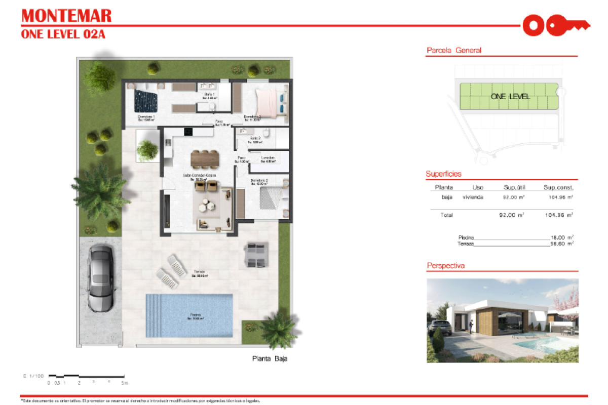 Obra nueva Montemar One Level en Murcia (Revista) plan 3