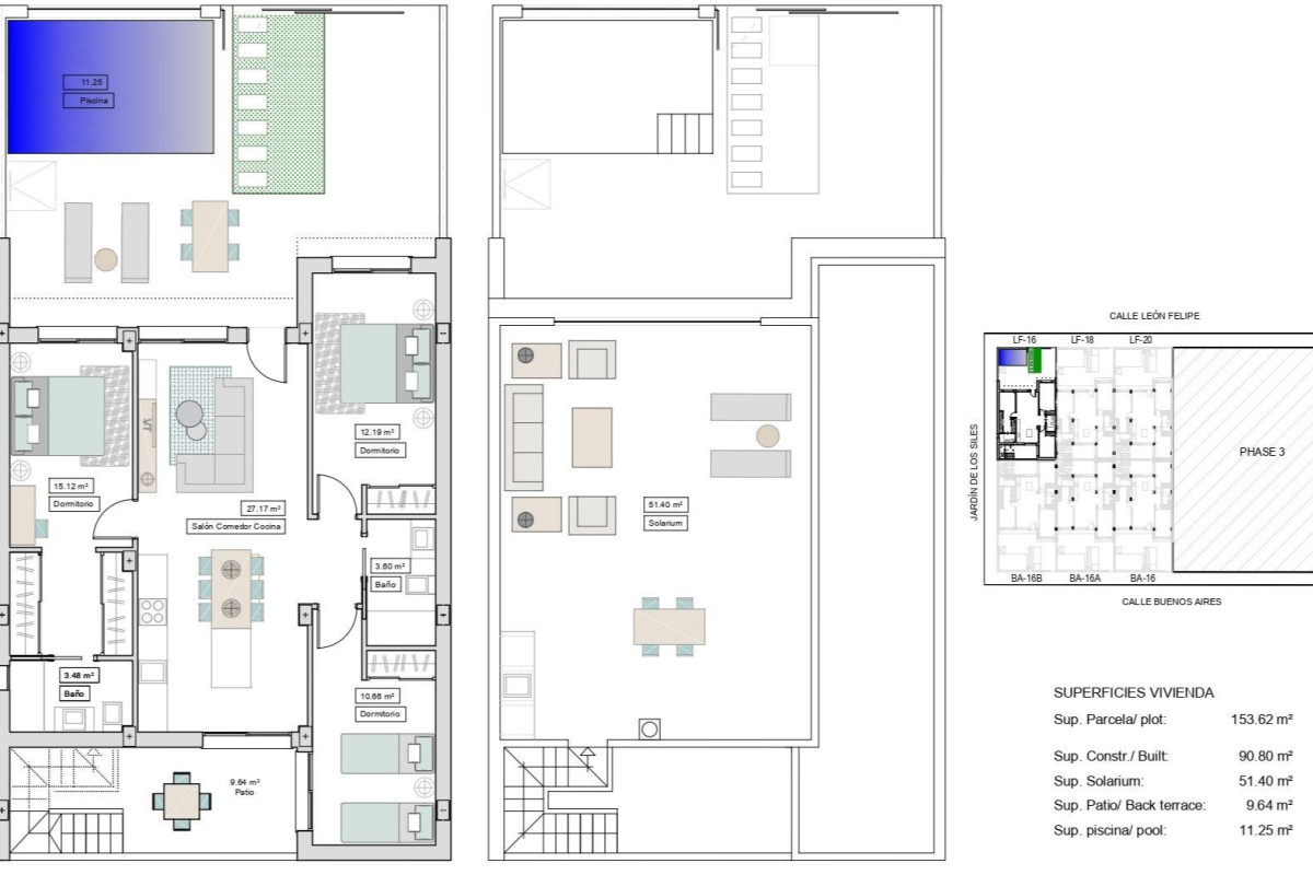 Sale of townhouse in , Dolores de Pacheco plan 3