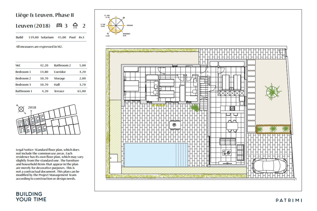 New construction Leuven in Algorfa plan 2