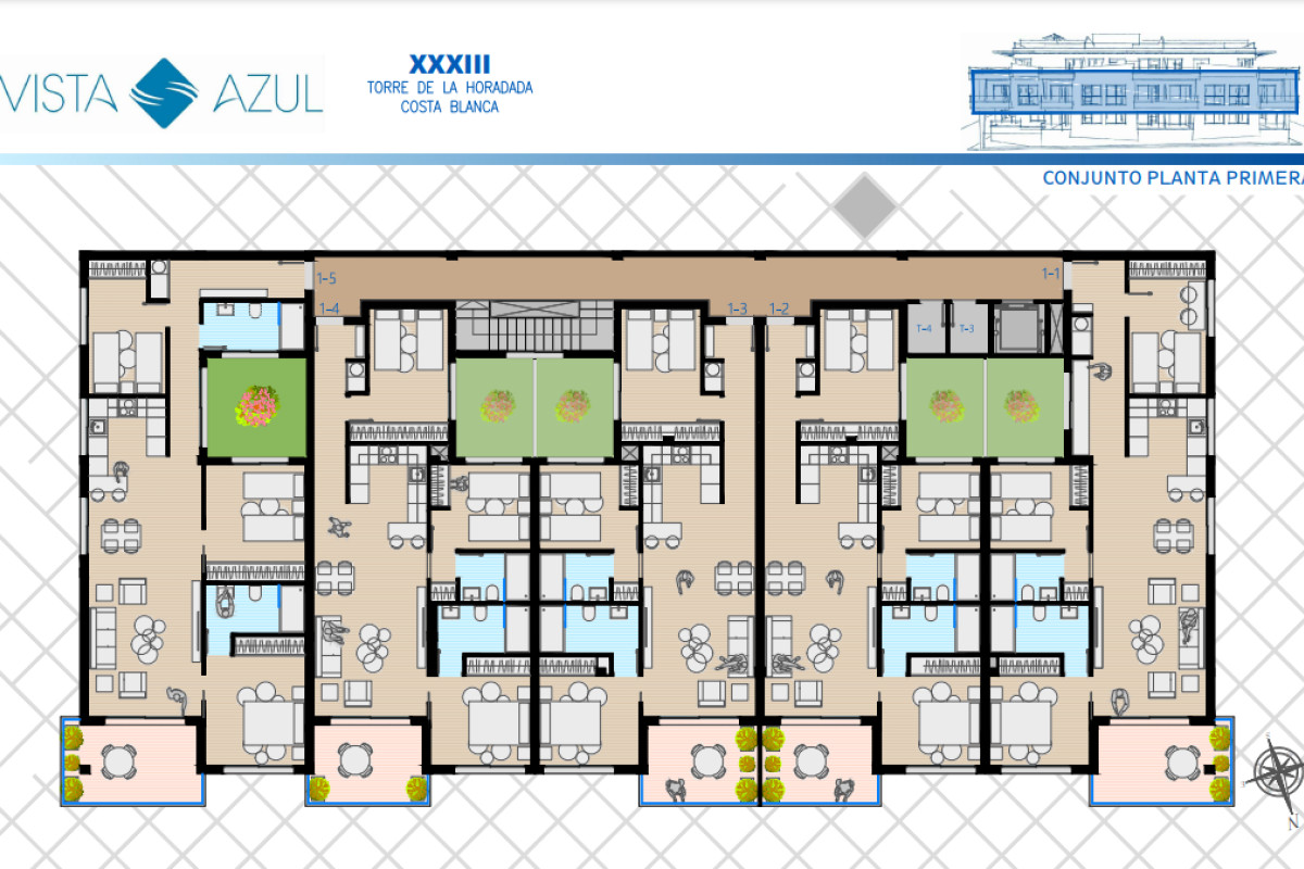 Obra nueva VISTA AZUL XXXIII en Pilar de la Horadada (Revista) plan 2