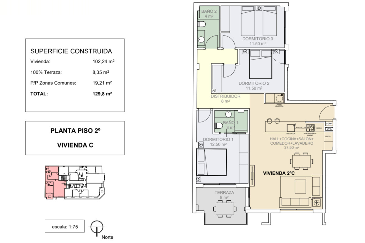 Obra nueva Edif Roqueta Guardamar en Guardamar del Segura (Revista) plan 3