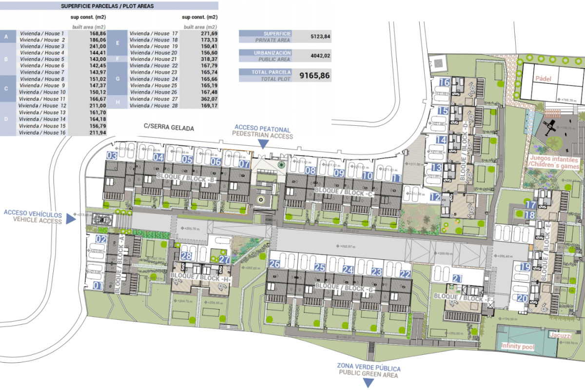Obra nueva Nwcia Village en La Nucia (Revista) plan 2
