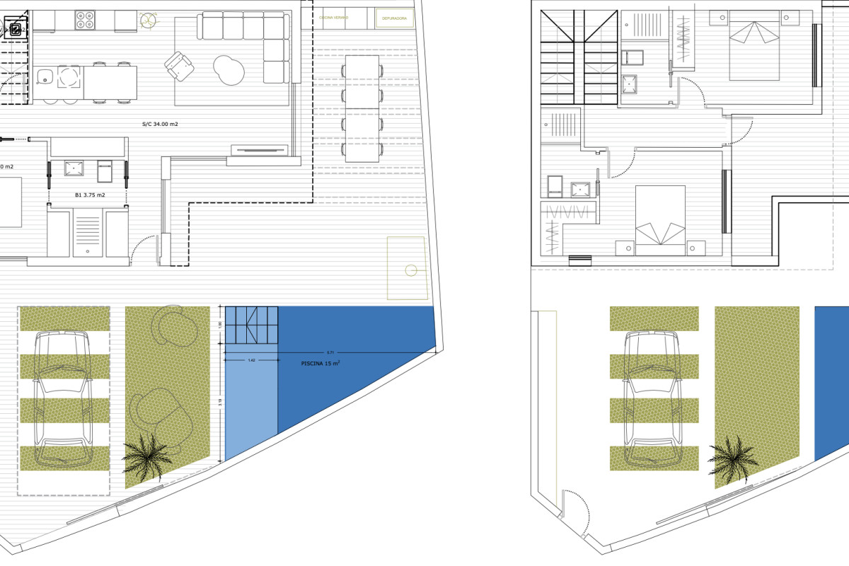 Obra nueva Villas Nebur FIII en San Pedro del Pinatar (Revista) plan 1