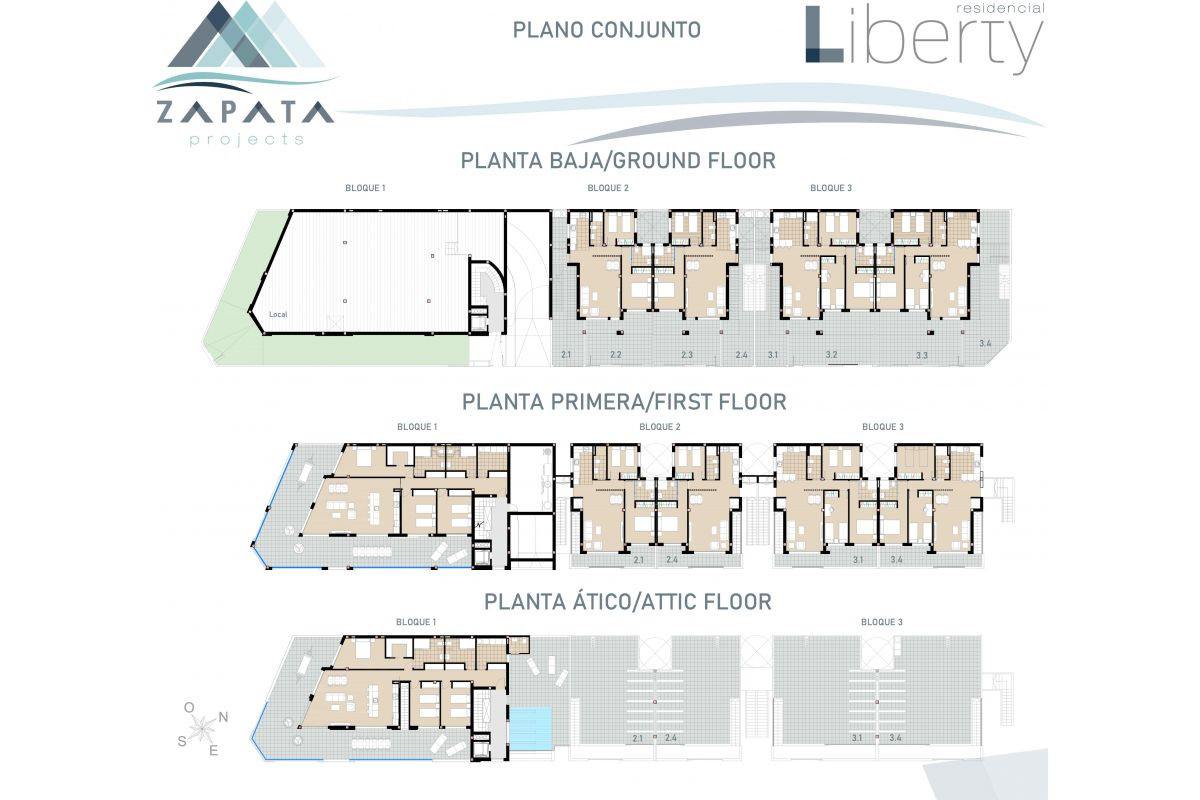 New construction Residencial Liberty in Pilar de la Horadada plan 3