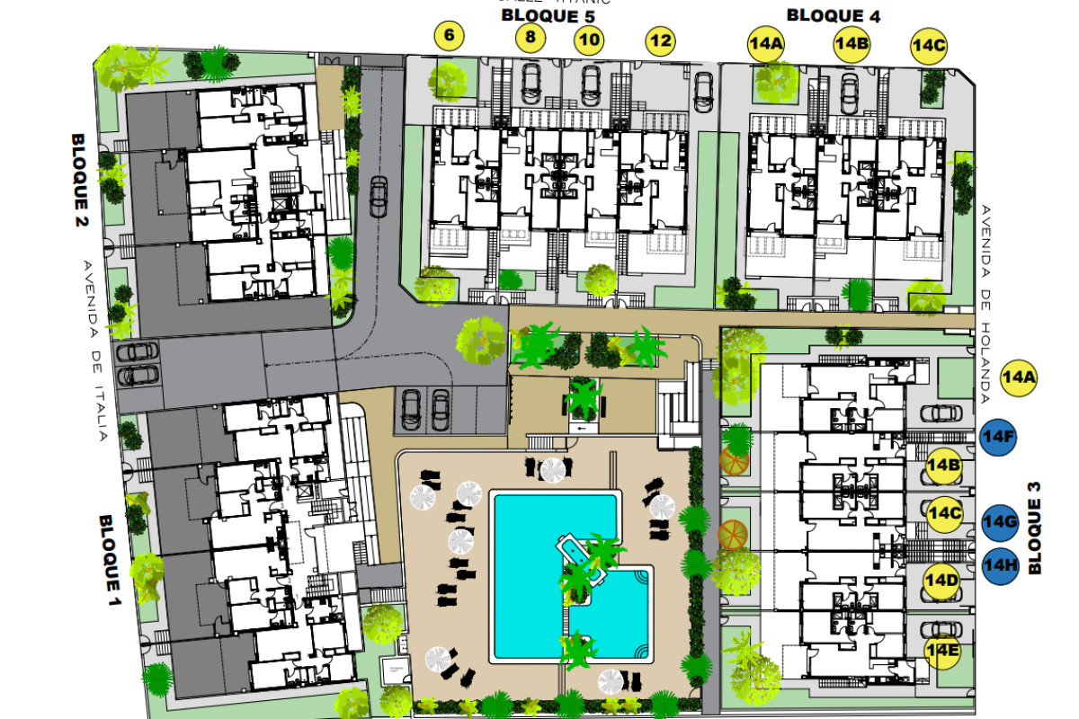 Nowa nieruchomość Lago di Como w Mil Palmeras plan 2