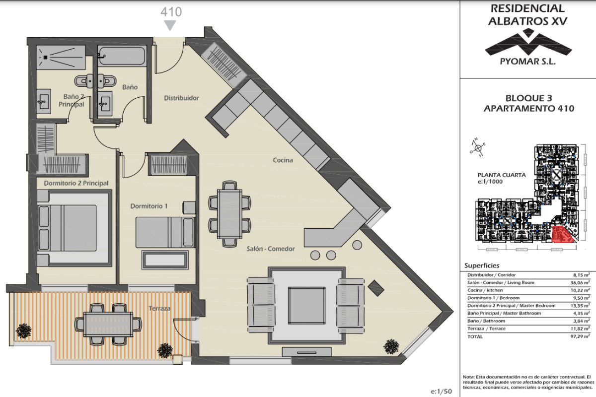 Penthouse sale in Francisco de Quevedo 8, Marbella plan 1