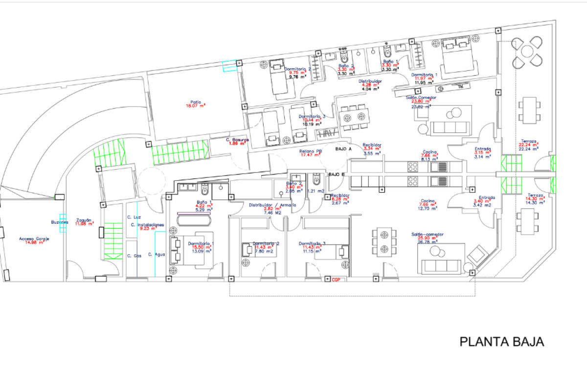 Obra nueva Residencial Lunamar en San Pedro del Pinatar (Revista) plan 1