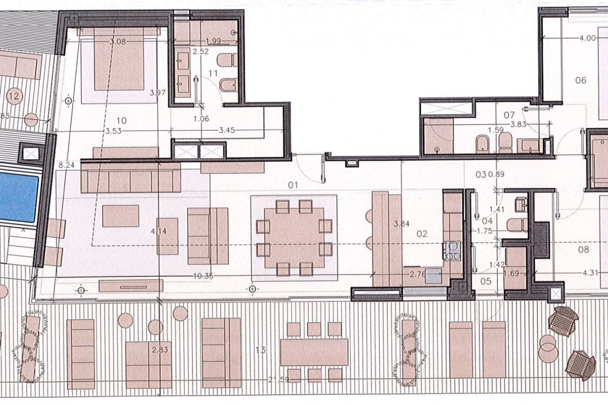 Obra nueva Edificio España en Fuengirola (Revista) plan 2
