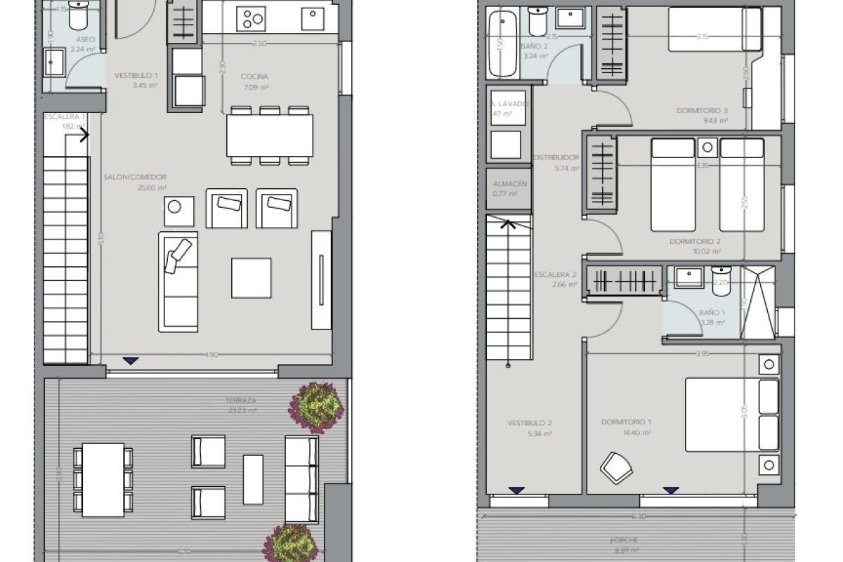 Sale of townhouse in  Riviera del Sol , Mijas plan 3